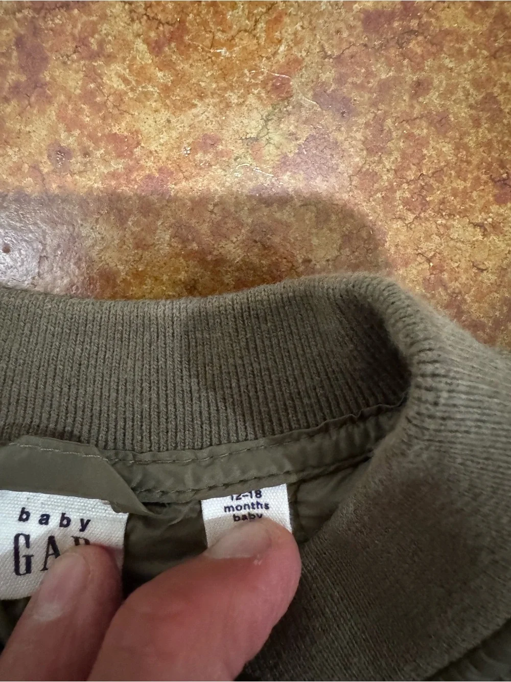 GAP Kids Quilted Olive Green Jacket - Lightweight Button-Front